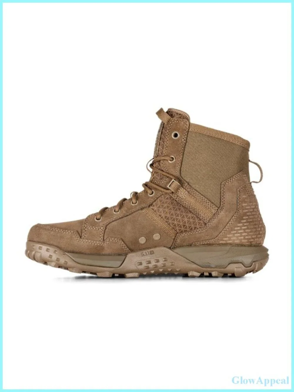 5.11 Tactical Men's 6-Inch Lace-Up Work Boots, All Terrain Suede Nylon, Water